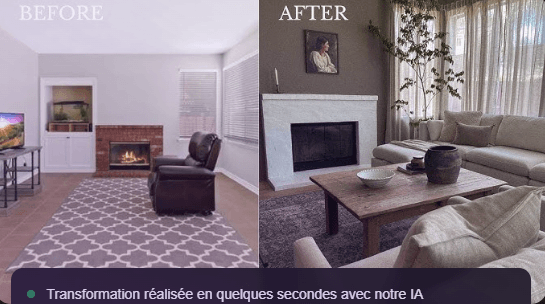 Photo après: Salon moderne épuré